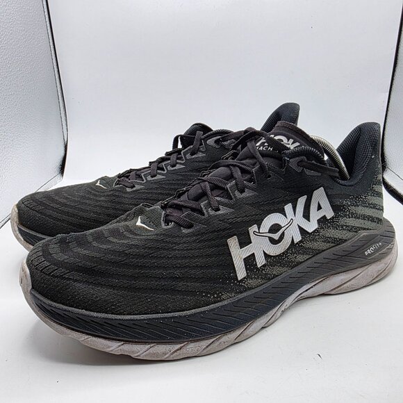 Hoka One One Mach 6 Mens Size 13 D Black White Athletic Shoes Running Walking - Picture 4 of 13